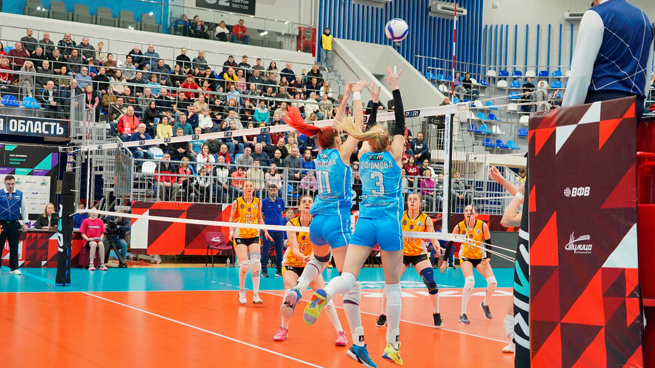 «Тулица» в первом домашнем матче 2024 года в трёх партиях выиграла у «Енисея»