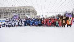 В Туле прошел фестиваль «Мама, папа, я — хоккейная семья»