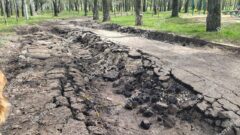 Тяжёлая техника «убила» асфальтовые дороги в Пролетарском округе Тулы