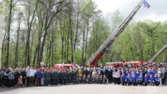 Начальник тульского управления МЧС пожелал пожарным сухих рукавов