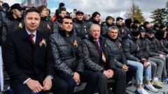 Хоккеисты сборных России и Белоруссии посетили военный парад в Туле