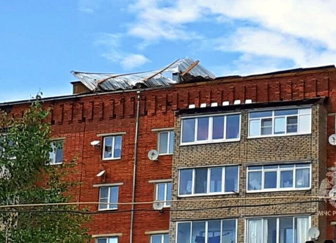 От урагана в Тульской области пострадали 9 автомобилей и одна кровля