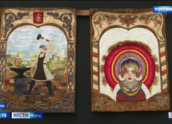 Тульские мастерицы создали лоскутного Левшу