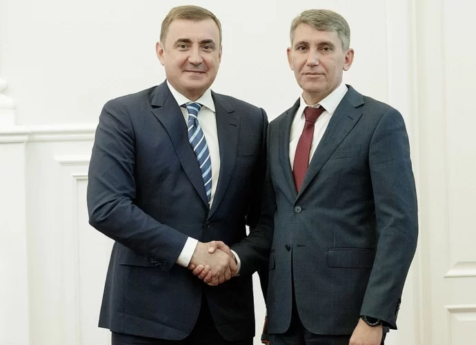 Дмитрий Миляев поздравил Алексея Дюмина с днём рождения