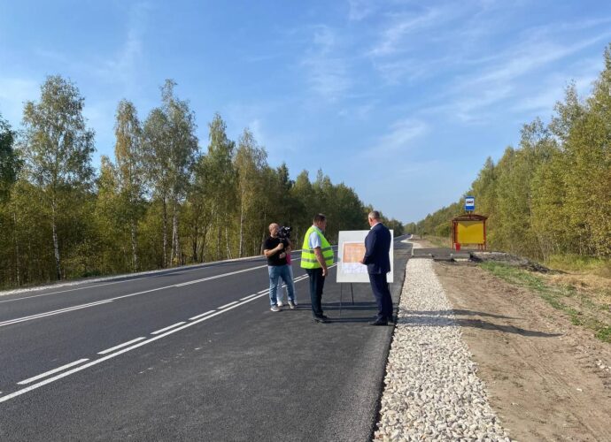 Завершен ремонт участка дороги Тула - Белев