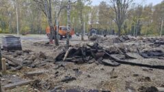 Самый большой детский городок в Центральном парке Тулы разобран Самый большой детский городок в Центральном парке Тулы разобран