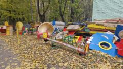Самый большой детский городок в Центральном парке Тулы разобран Самый большой детский городок в Центральном парке Тулы разобран