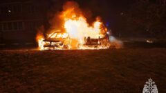 В Новомосковске ночью вспыхнули легковушки В Новомосковске ночью вспыхнули легковушки