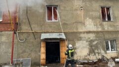 Крупный пожар произошел в посёлке Брусянский Узловского района