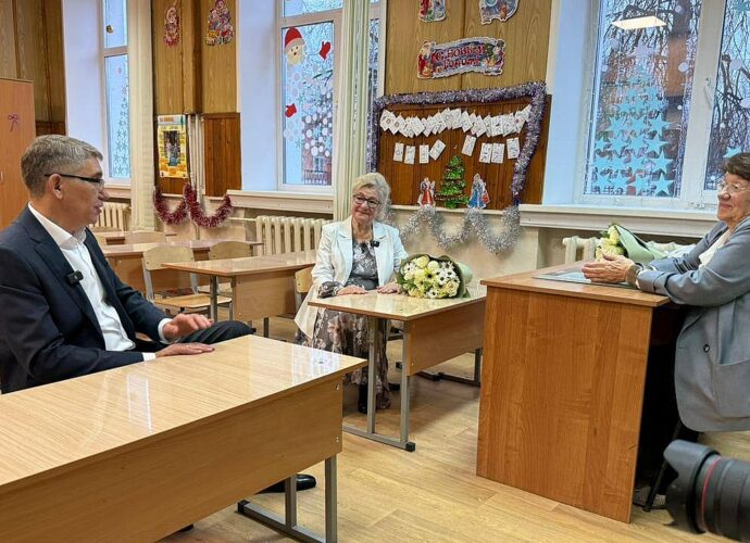 Дмитрий Миляев посетил свою родную школу в Киреевске