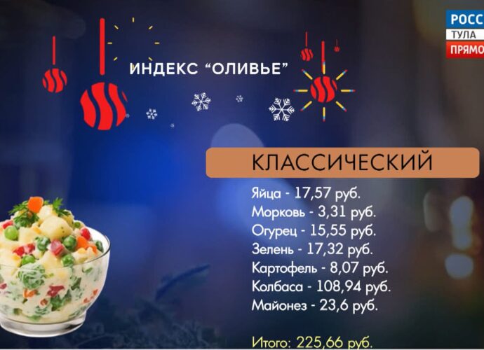 Во сколько обойдется «Оливье» тулякам на новогоднем столе