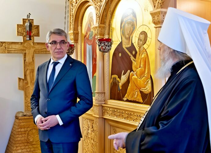 Дмитрий Миляев и митрополит Тульский и Ефремовский Алексий