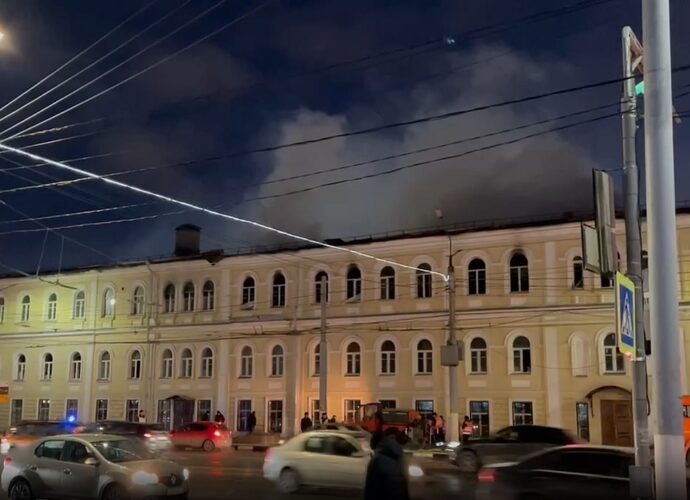 Сгоревшее здание военного госпиталя в Туле будет восстановлено