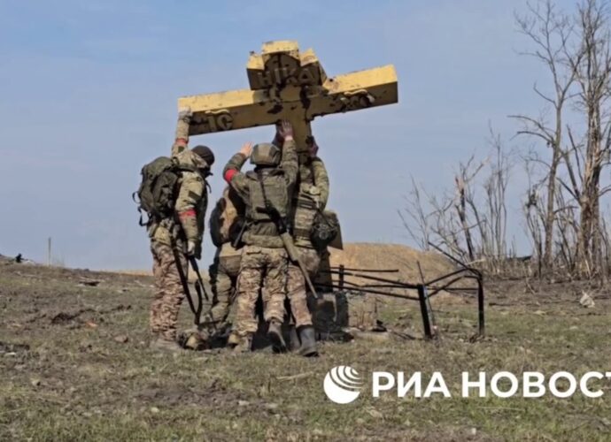 Тульские десантники подняли крест в Свердликово