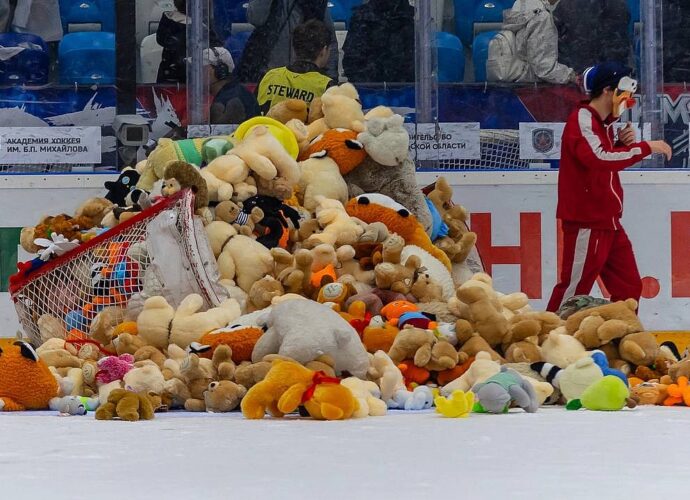 В ходе акции «Мишкопад» на матче АКМ-«Ростов» удалось собрать 1 млн рублей