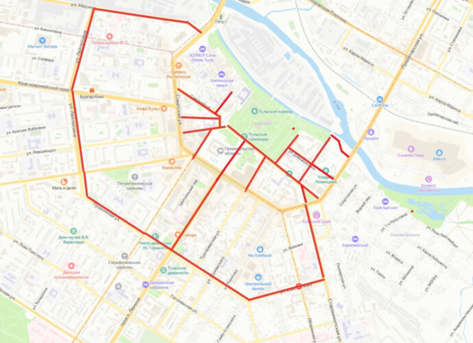 В Туле ограничат движение транспорта на майские праздники