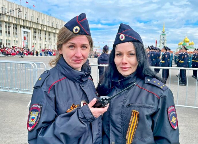 Тульские полицейские обеспечили охрану общественного порядка на День Победы 9 мая