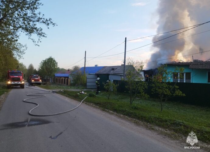В Тульской области за сутки произошло пять пожаров