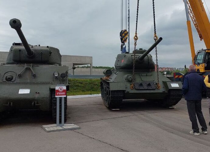 В парк "Патриот" вернулась легенда - танк Т-34
