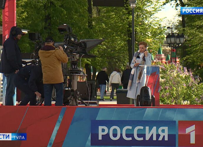 Выездная студия «Вестей» стала достопримечательностью Казанской набережной