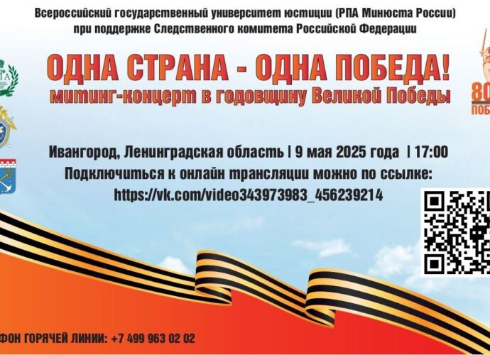Туляки смогут увидеть прямую трансляцию митинг-концерта, который состоится в Ленинградской области