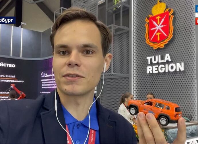 На ПМЭФ работает съёмочная группа тульских «Вестей»