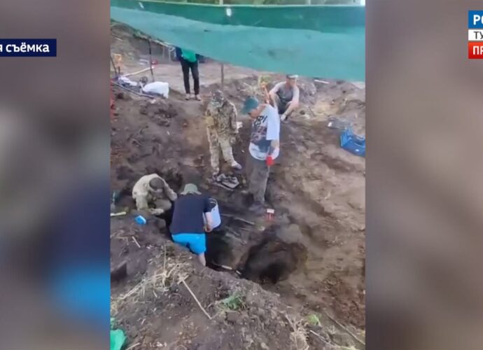 Отряд «Цитадель» под Новомосковском обнаружил останки четырёх солдат