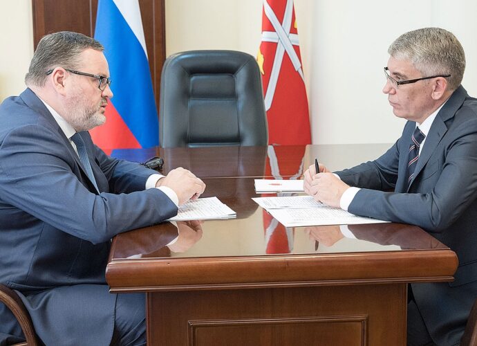 Дмитрий Миляев провел рабочую встречу с министром труда и социальной защиты РФ Антоном Котяковым