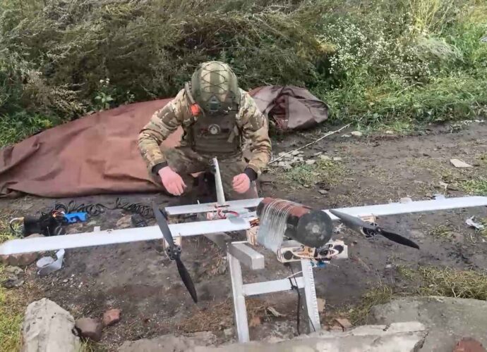 Тульские десантники дроном поразили пункт временной дислокации ВСУ