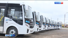 В регион прибыли 33 современных автобуса класса «Вектор NEXT»