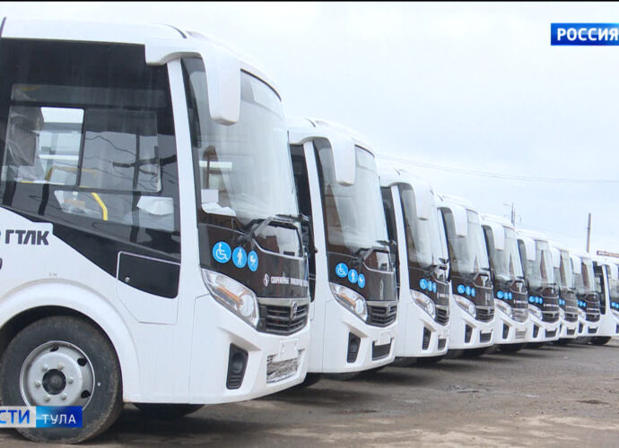 В регион прибыли 33 современных автобуса класса «Вектор NEXT»