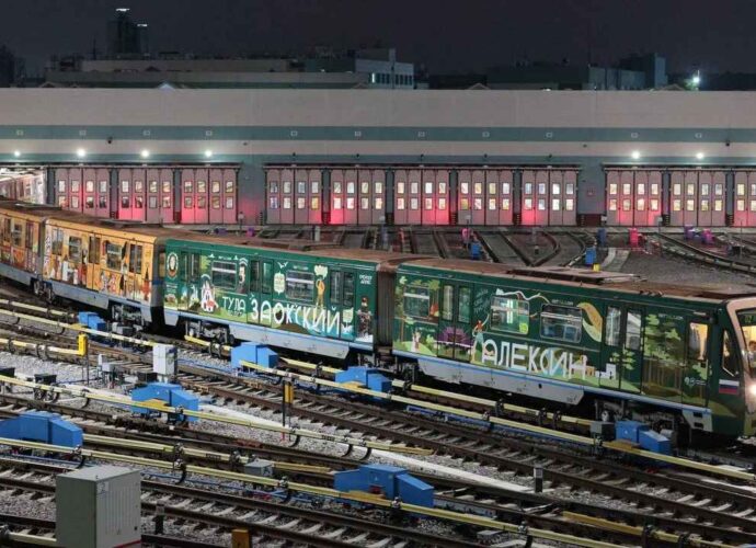В Московском метрополитене вышел на линию тульский поезд