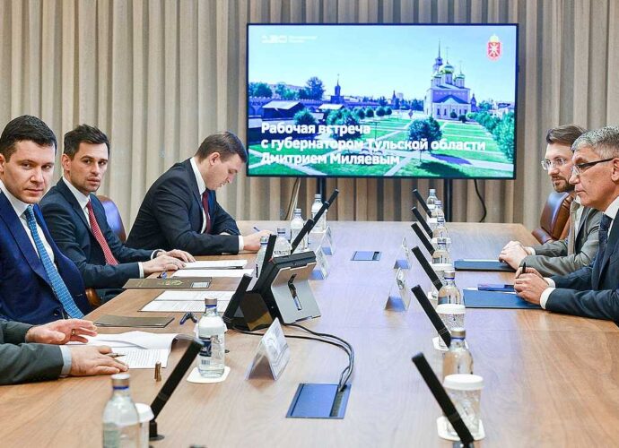 Дмитрий Миляев и Антон Алиханов обсудили развитие тульской промышленности
