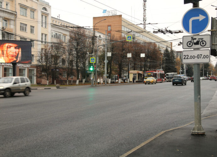 Ремонт проспекта Ленина завершён: 1 ноября начнётся нанесение дорожной разметки.