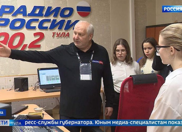 Детская пресс-служба губернатора побывала в ГТРК «Тула»