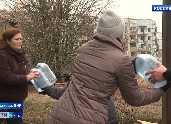 В Курахово доставлен гуманитарный груз из Тульской области