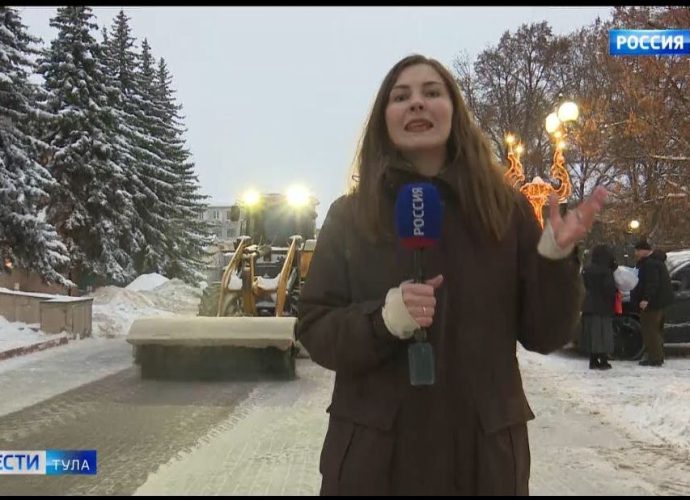 Тула приняла бой со снегом