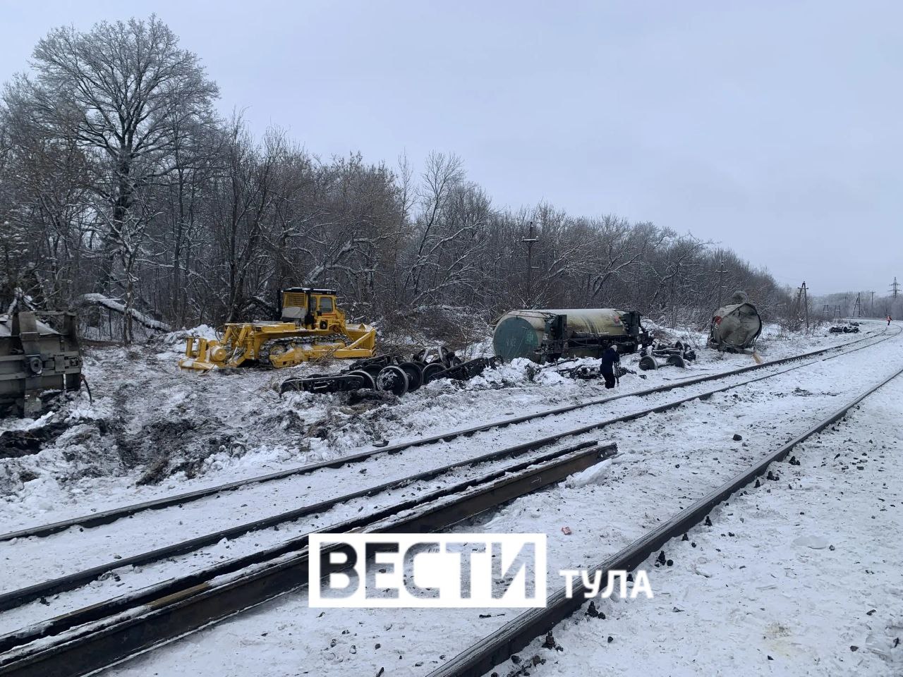 ВИДЕО с места ночной аварии на перегоне Жданка — Товарково