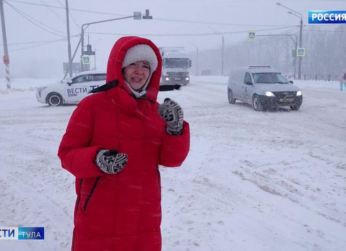 Самые яркие кадры рекордного снегопада: репортаж тульских «Вестей»