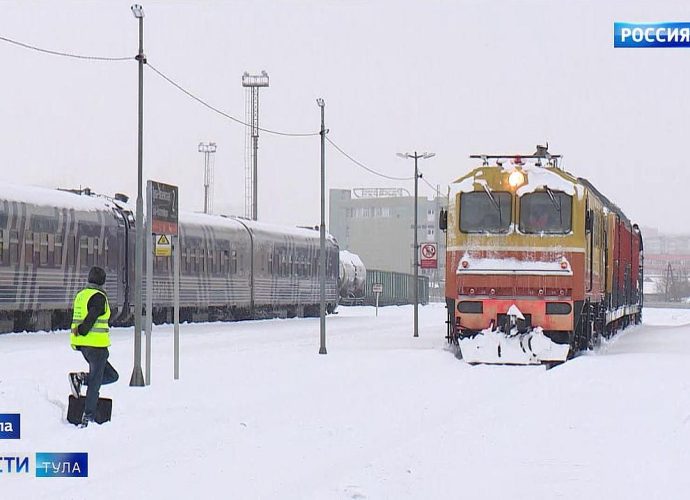 Время задержки поездов под Тулой составило от 1 до 6 часов