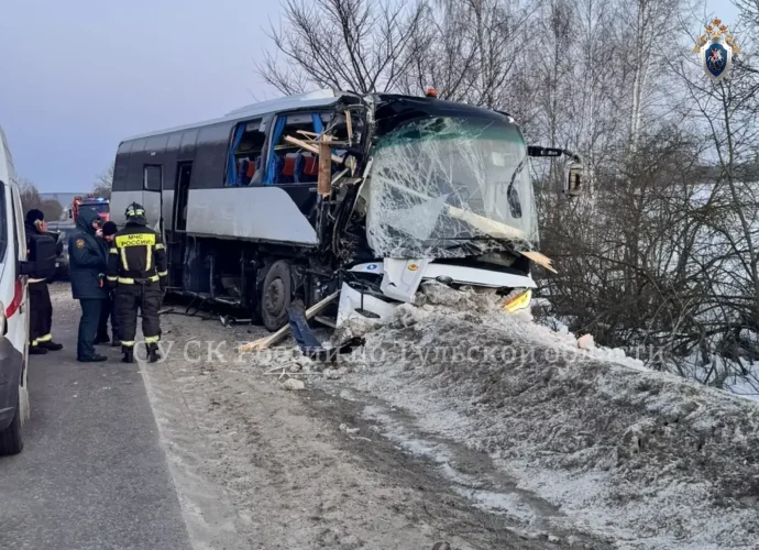 Возбуждено уголовное дело по факту смертельного ДТП с автобусом под Алексином