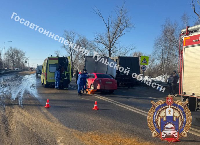 В Богородицком районе в массовом ДТП пострадала девочка-подросток