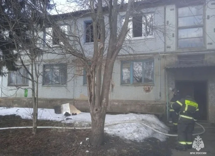 В Туле ночью сгорел легковой автомобиль на Новомосковской улице