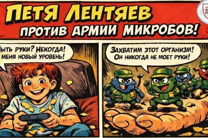 Роспотребнадзор выпустил комиксы про Петю Лентяева: в игровой форме о серьезной гигиене