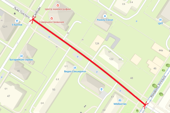 Сегодня, 3 апреля, с 11:00 до 22:00 на участке улицы Льва Толстого будет ограничено движение транспорта.