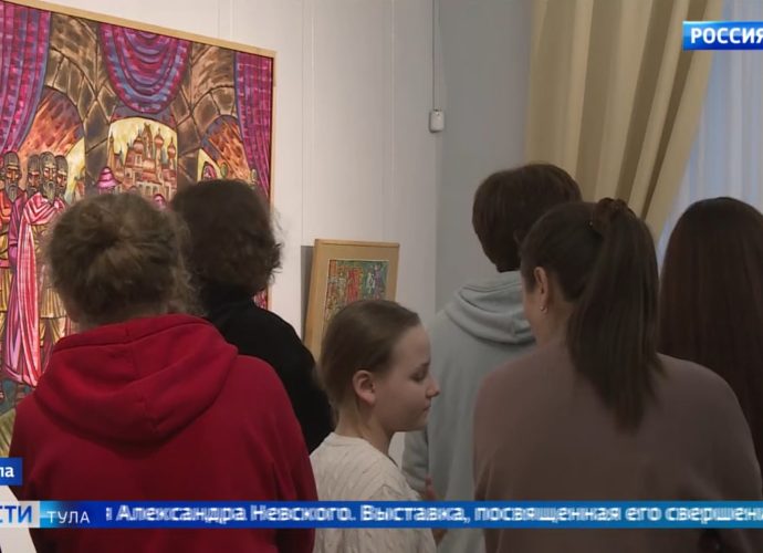 Тридцать работ известного петербургского художника Владимира Зенина расскажут тулякам о жизни святого благоверного князя Александра Невского.