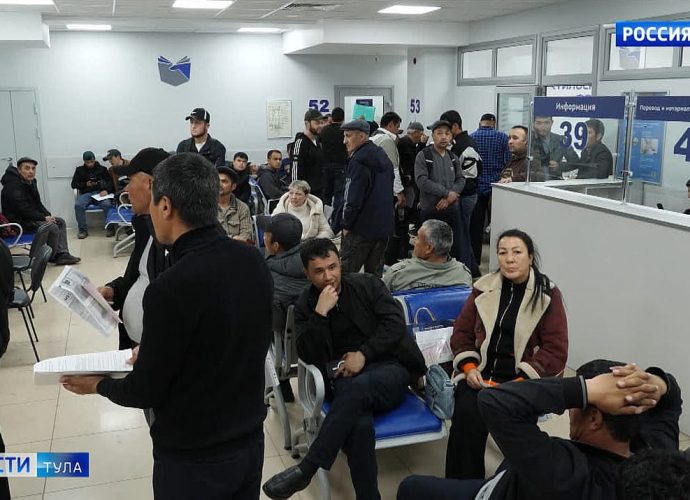 Трудовых мигрантов в Тульской области стало меньше почти вдвое