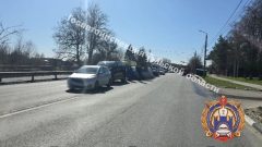 На Московском шоссе в Туле столкнулись три автомобиля