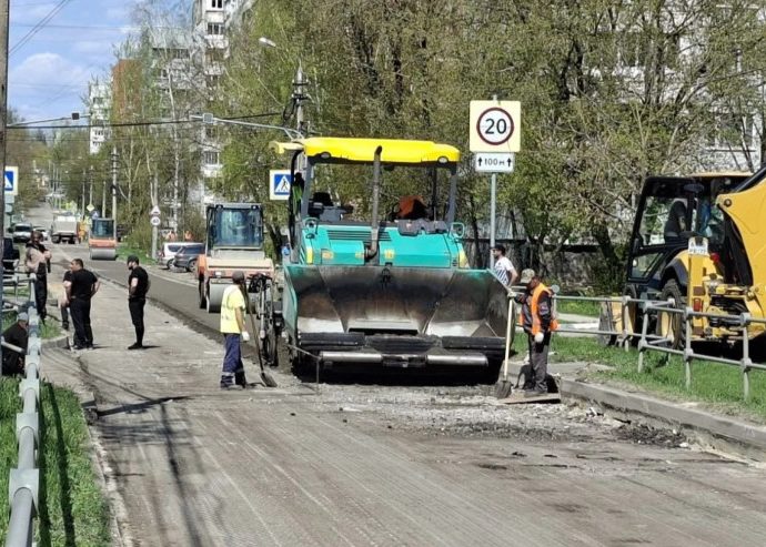 В Туле начался ремонт дорожного полотна на улице Галкина.