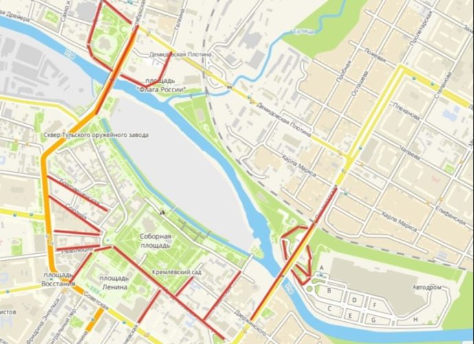 В Туле на 4 дня ограничат движение транспорта